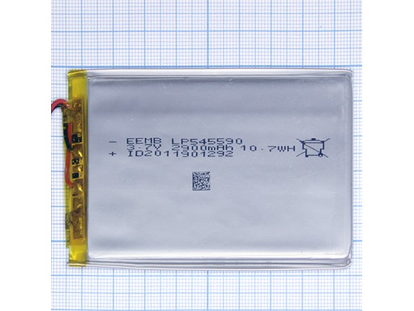 Аккумулятор 3.7V/2900mAh LP545590-PCB-LD Li-POL