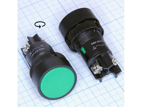 LXA2(3SA5)-EA131 250V/3A off-(on) зелёная кнопка