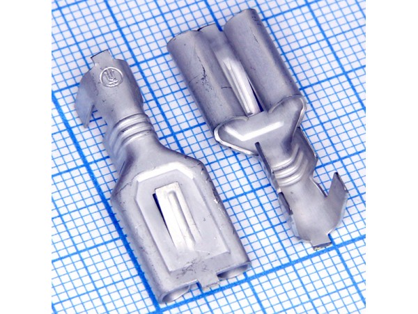 Нож.9,5х0,8 розетка луженая, защелка, 4,0-6,0мм2