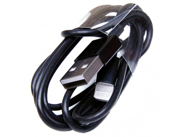 USB кабель для iPhone 5/6/7 черный 1м REXANT