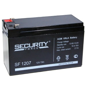Аккумулятор 12V/7Ah SF1207 (151х65х98мм) Security