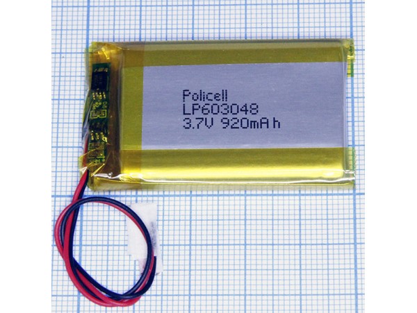 LP603048 Аккумулятор 3.7V 920mAh  Li-POL
