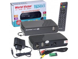 World Vision T624D3 ресивер кабельный DVB-C, DVB-T2