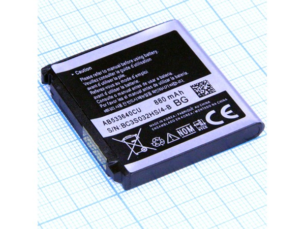 SAM S3600i акк 3,7V/880mAh AB533640AU