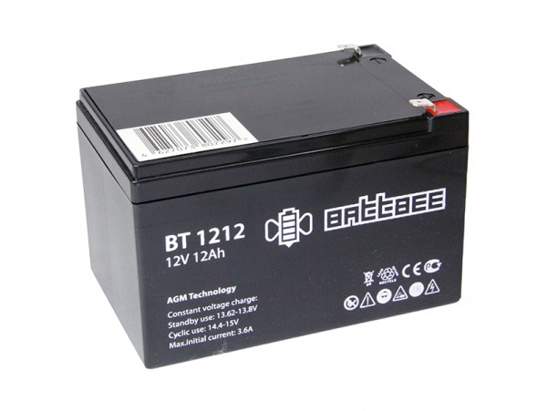 Аккумулятор 12V/12Ah BT1212 (150х98х95) Battbee