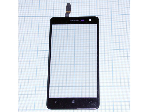 Nokia Lumia 625 тачскрин (черный)