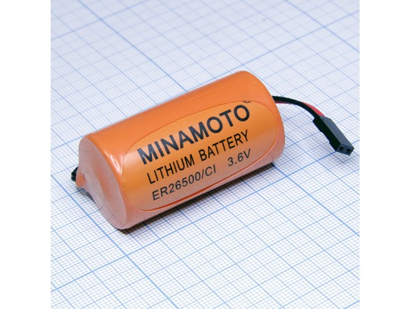 ER26500/C1 батарея 3,6V Lithium выводы + штекер
