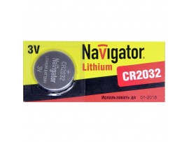 CR2032 Батарея 3V Navigator (без выводов)