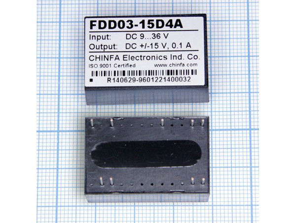 FDD03-15D4A (9V-36V>±15V/0,1A) Преобразователь напр.