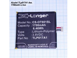 Alcatel TLp017A1 Акк. 1700mAh Li-Ion