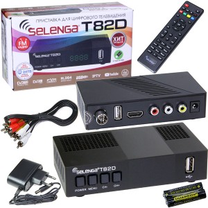 Selenga T82D ресивер эфирный+кабельный DVB-C+FM радио