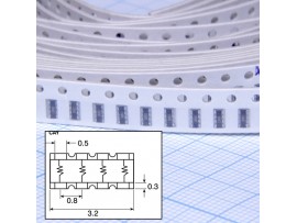 CAY16-331J4LF (4х330 Ом±5%) чип. Сборка рез.