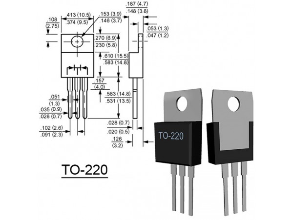 BT150-500R.127 Тиристор   TO-220
