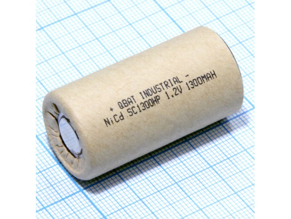 Аккумулятор 1,2V/1300 (d=23;L=43) NiCd D-SC1300HP