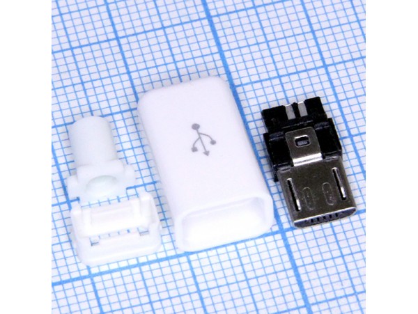 Micro USB 5pin 5PBW штекер на кабель
