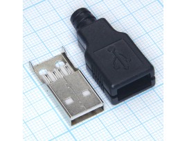 USBA-SPB вилка на кабель в корпусе