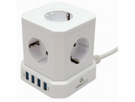 Фильтр сетевой 5 роз.3м 4USB 10А