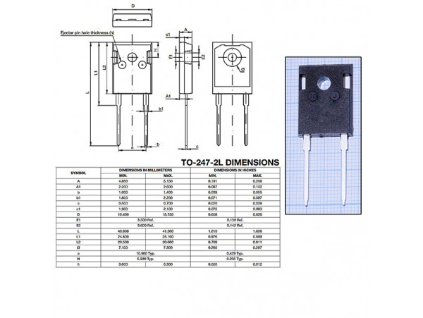 LTO030FR0100FTE3 (0,01 Ом/30Вт/TO247) Резистор