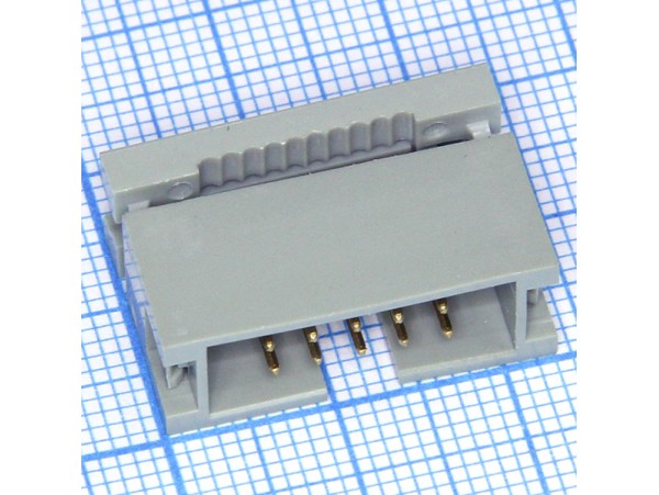 IDM-10 Вилка 10К.(2Х5) на плоский кабель