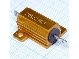 Рез.-20-27 Ом RX24 20W 5% 27R