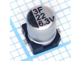 Конд.22/6,3V 0455 SMD