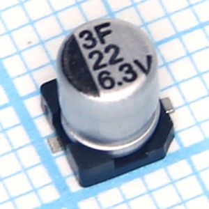 Конд.22/6,3V 0455 SMD