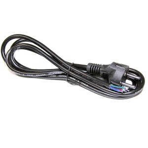 Шнур сетевой без разъема 1,7м ПВС-ВП-3х0,75 с вилкой