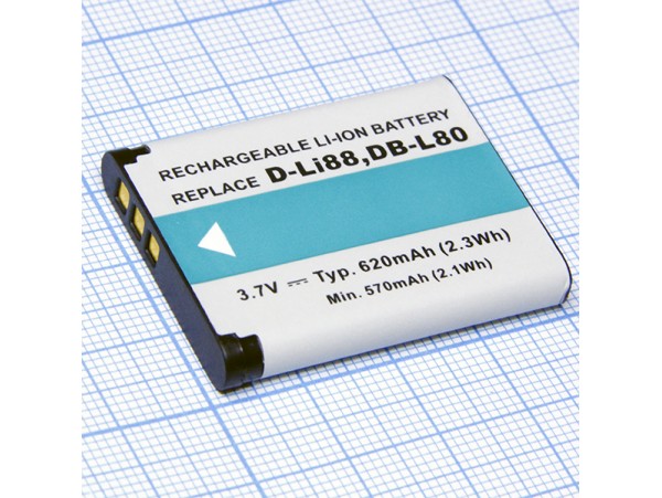 Аккумулятор 3,7V/620mAh Li-Ion D-LI88