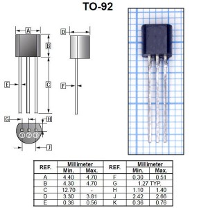 TMP36GT9Z датчик температуры