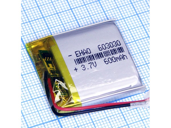 LP603030-PCM-LD Аккумулятор 3.7V 600mAh  Li-POL