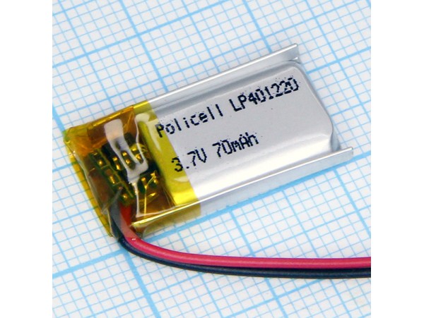 LP401220-PCM Аккумулятор 3.7V 70mA