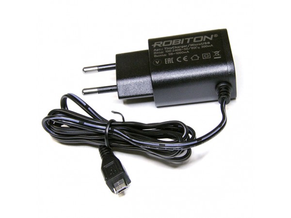 СЗУ USB micro 5V/1A TinyCharger Robiton USB1000
