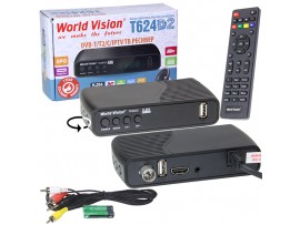 World Vision T624D2 ресивер кабельный DVB-T2, DVB-C, HD