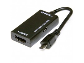 Адаптер micro USB-> HDMI для т/ф с протоколом MHL