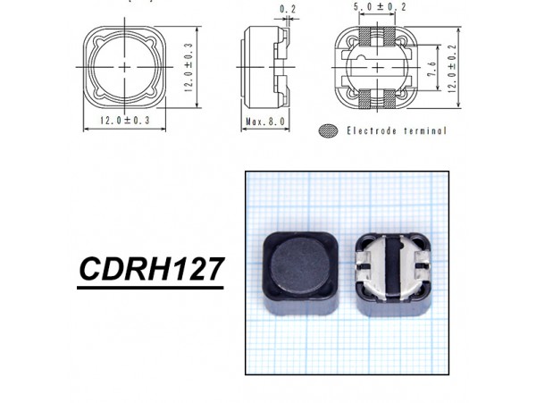 CDRH127NP-330MC 33мкГн/3А Дроссель