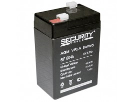 Аккумулятор 6V/4,5Ah SF6045 70x47х100 Security