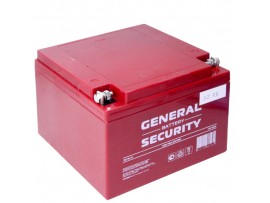 Аккумулятор 12V/26Ah GENERAL SECURITY (175х165х125)
