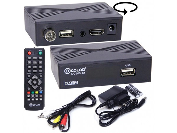 D-COLOR DC600HD ресивер эфирный DVB-T2,HD