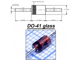 1N4731A (Стабил. 4,3V/1W) стекло