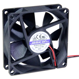 Вентилятор 24V/0,15A 80х80х25 JF0825S2H-R втулка