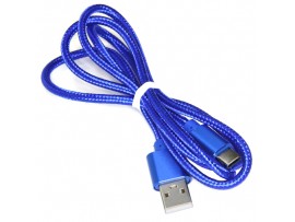 Шнур USB=Type-C 1м синий Energy ET-27