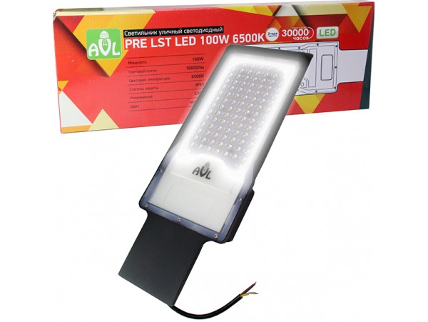 LST LED 100W светильник уличный IP65 6500К 450x160x60