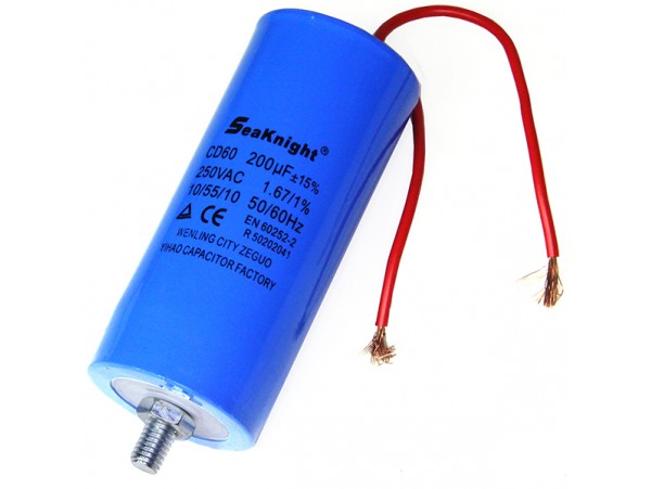 Конд.200/250V 45102 50Гц CD60 провод/винт