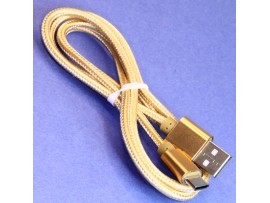 Шнур USB=Type-C 1м золотой ET-28 Energy