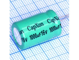 Конд.1000/16V 1320 +85°C  NPL CapXon