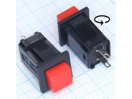 DS-429 250V/1A off-on NO красная кнопка