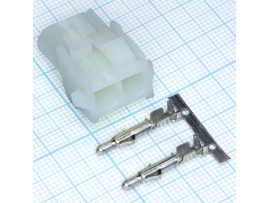 MFT-1x2M вилка на кабель Mini-Fit, шаг 6,35 мм
