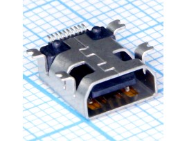 USB-10S гнездо mini USB 10 pin