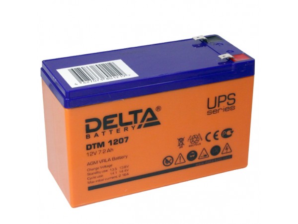 Аккумулятор 12V/7Ah DTM1207 DELTA