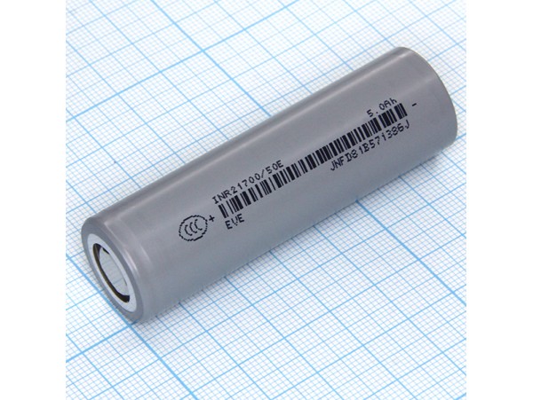Аккумулятор 3,7V/5000mAh EVE INR21700-50E Li-Ion